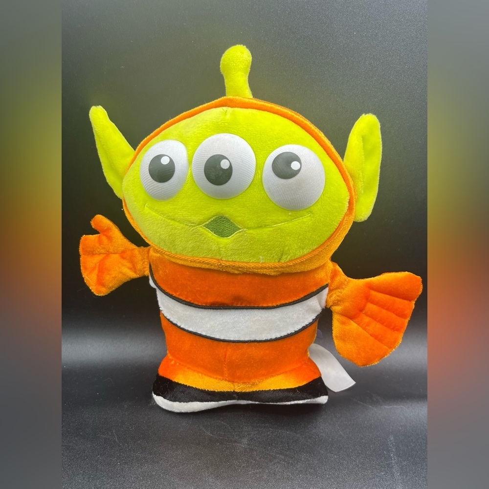 Disney Store Toy Story Alien Nemo FIsh Pixar Remix 10" Plush Limited Release EUC